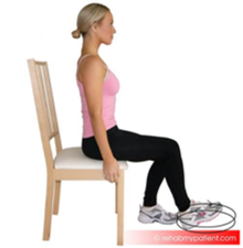 Showing Ankle Circles Sitting exercise