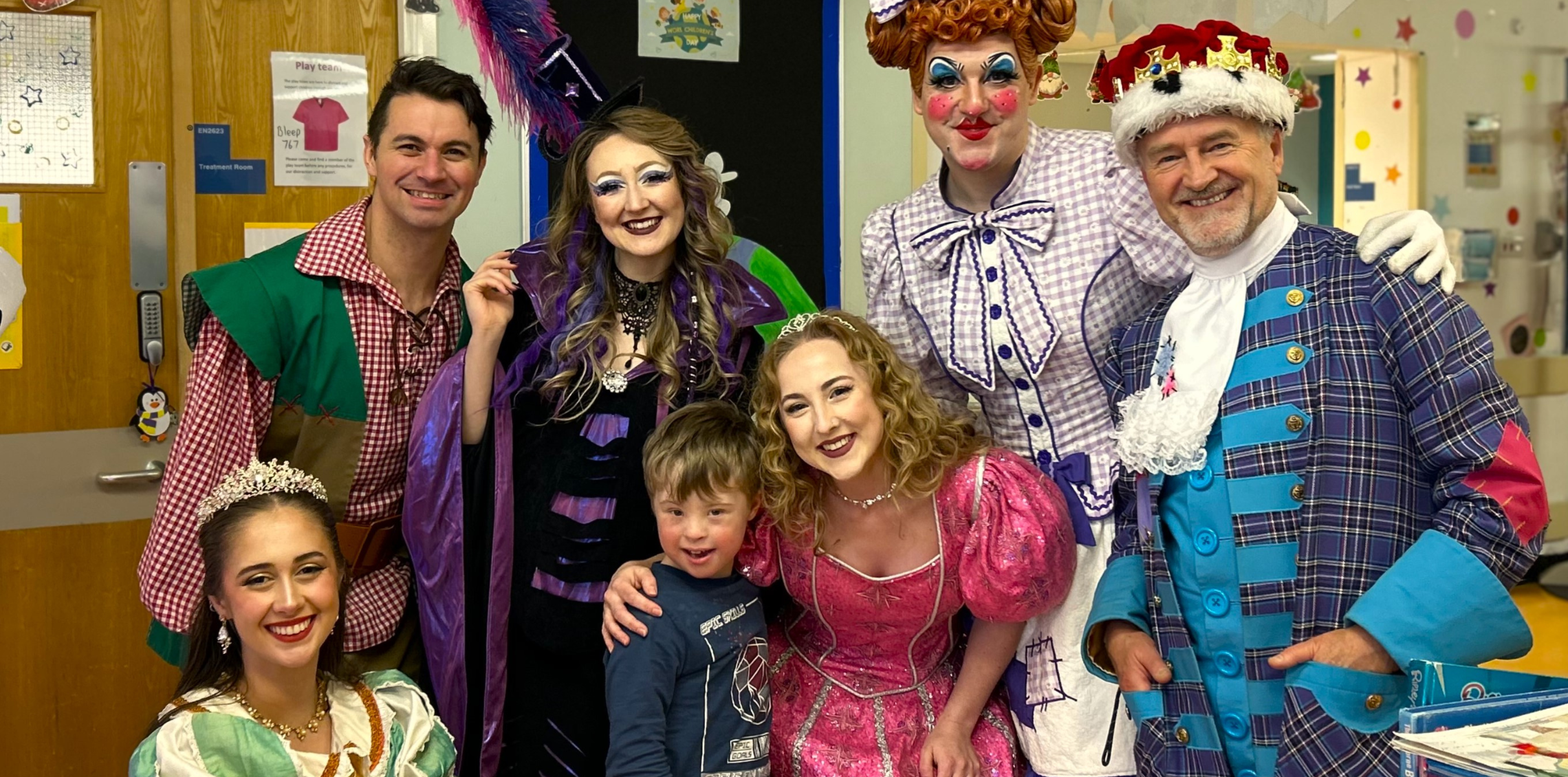 Fe fi fo fun! Local pantomime cast brings festive cheer to children’s ward