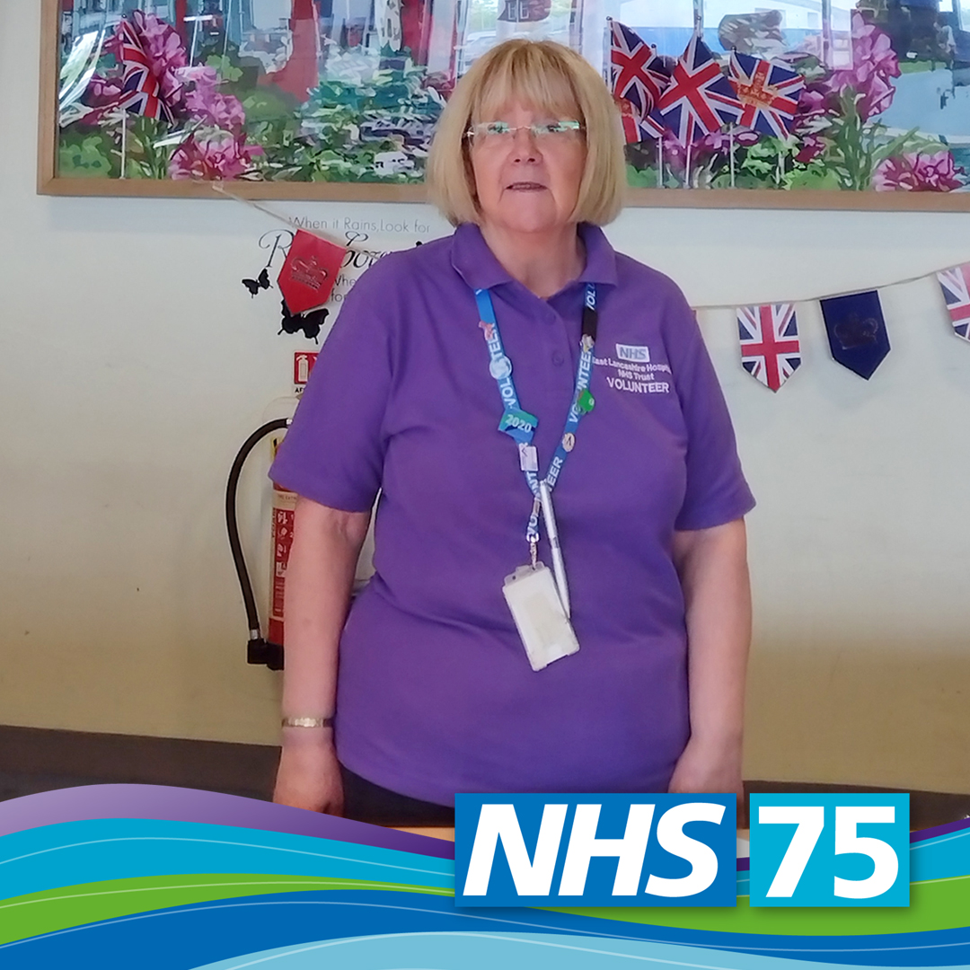 Christine Rafferty has been volunteering at ELHT since 2019 and was their Volunteer of the Year last year
