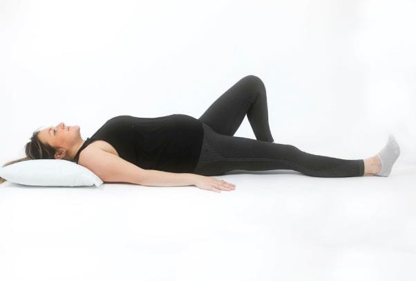 pelvic pain exercise on back