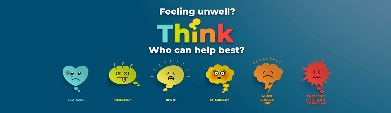 Think! about the right service to use :: East Lancashire Hospitals NHS Trust