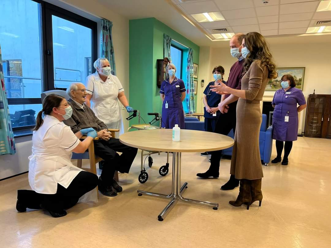 Duke and Duchess of Cambridge visit staff and patients