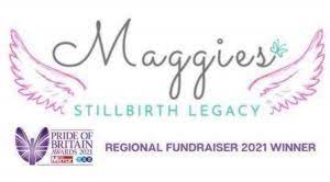 Maggies stillbirth legacy logo with angel wings