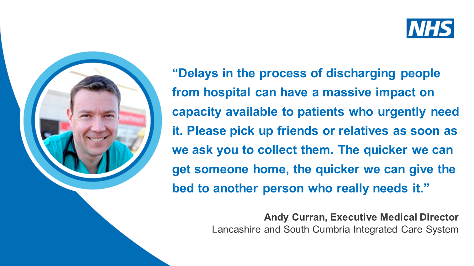 NHS plea for support to get people home from hospital