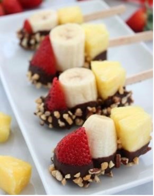 Picture of fruity choc pops