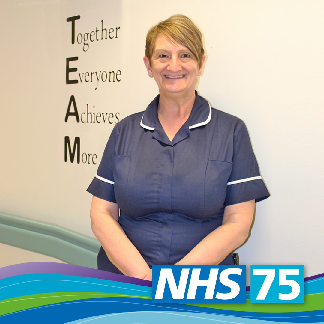 As a young girl Sharon Credland used to help her granny who volunteered in the tea shop at Burnley Teaching Hospital