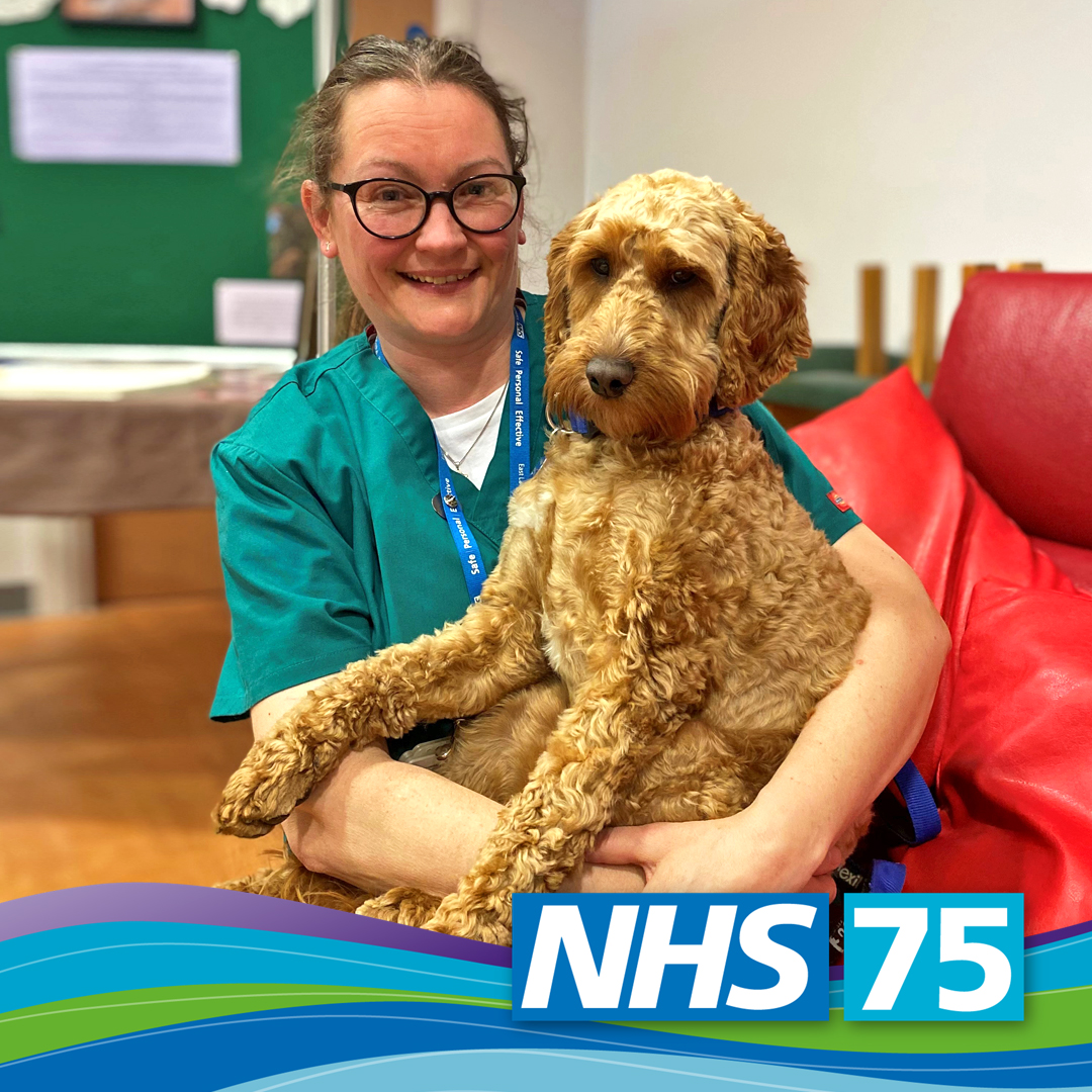 Alfie is ELHT&Me’s Therapy Dog – and Head of Happiness