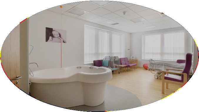 A room in Burnley Birth Centre