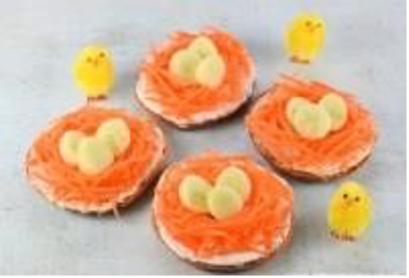 Picture of Easter nest bagels