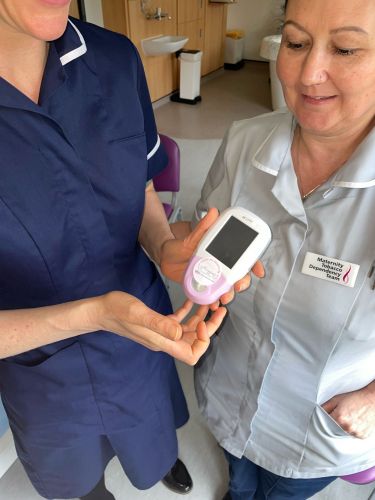 Maternity Tobacco Dependency Team with a PICO baby monitor